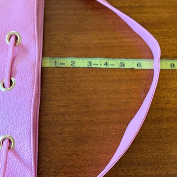 NWT Juicy Couture Pink Tote Bucket Bag Shoulder & Crossbody with Removable Strap - Picture 10 of 11